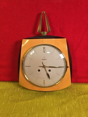 Junghans Wanduhr 60er Jahre Original mechanisch Handaufzug #R4