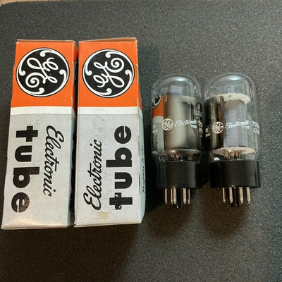 #ad Rare NOS GE 7581A KT66 Tubes Platinum MATCHED Amplitrex Test 6L6GC L@@K $185.00