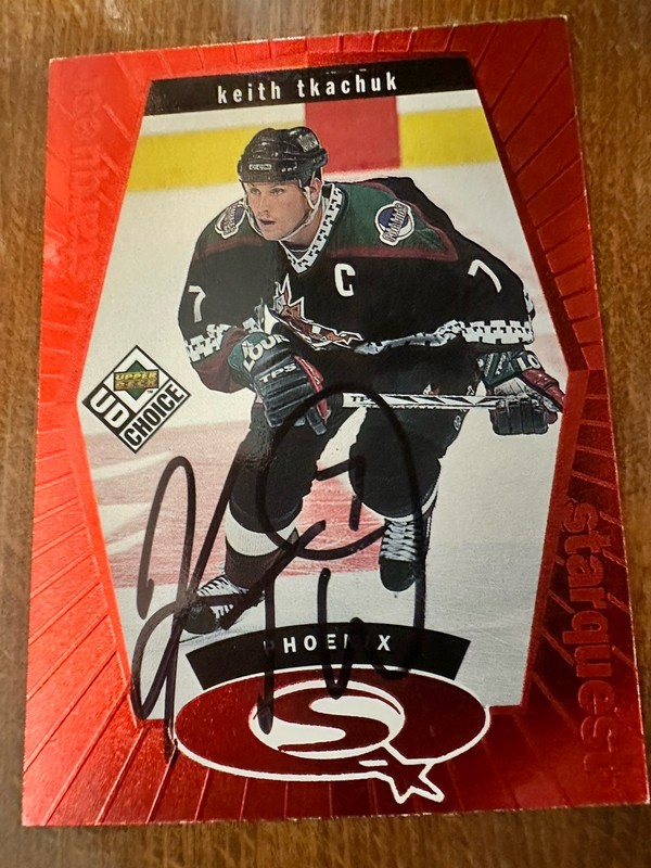 1998-99 Upper Deck Choice Starquest Keith Tkachuk Autographed Card #SQ30