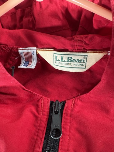 Vintage años 90 L.L. Chaqueta cortavientos Anorak suéter cremallera 1/4 Bean - Imagen 4 de 6