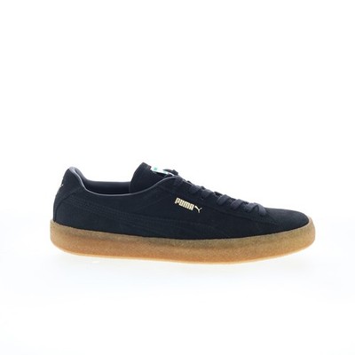 Puma Suede Crepe 38070702 Mens Black Suede Lace Up Lifestyle Sneakers Shoes