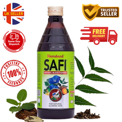 Hamdard Safi Blutreiniger Sirup Hautpflege Pickelfrei für natürliche 100 ml
