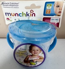Munchkin Snack Catcher Dispenser Cup with Handles - Blue, BPA Free, 12 Months