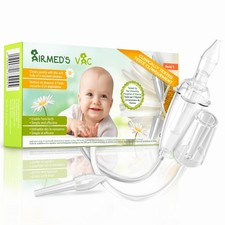 Airmed's Vac Nasal Aspirator Baby. CLINICALLY Tested, Safe and Gentle