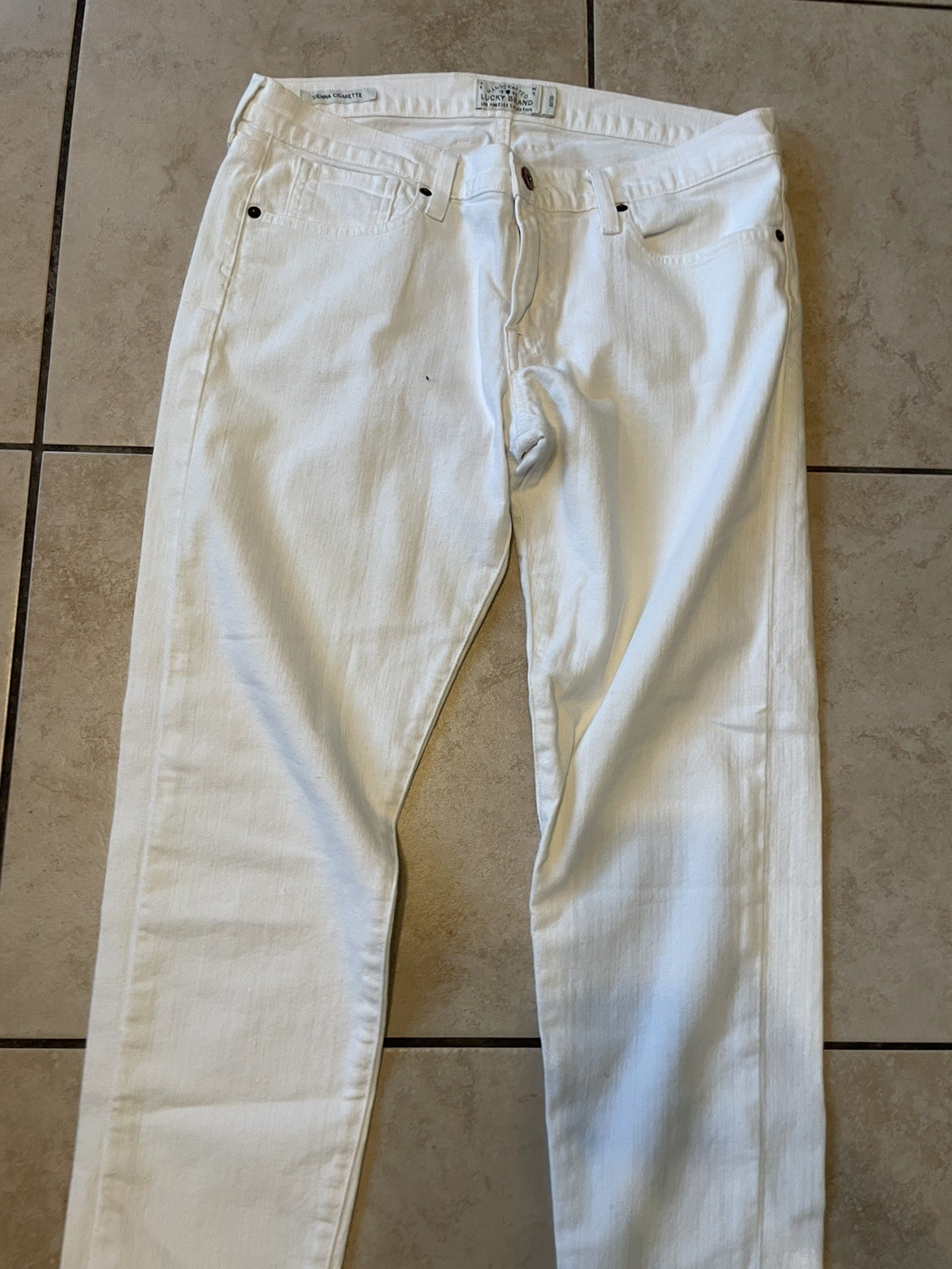 Women’s Lucky brand white jeans  y2k