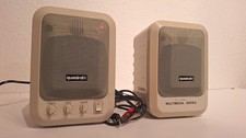 Quadral Allsonic SM41A Active 2-Way Speakers Retro Gaming Beige good Sound compl