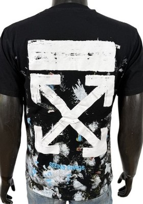 Off-White Herren T-Shirt S Galaxy Seeing Things Schwarz Virgil Abloh...
