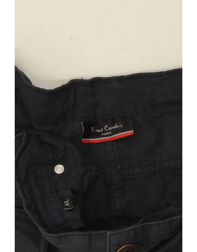 Pantalones Cortos Informales Pierre Cardin Para Hombres XL W38 Azul Marino Algodón CH13 Foto 3 de 3