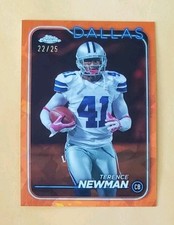 2024 Topps Chrome Sapphire Edition Orange /25 Terence Newman #53 SSP 