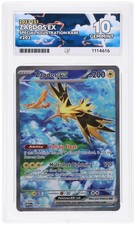Pokémon TCG Zapdos EX Scarlet & Violet 151 Card 202/165 Gem Mint Ace 10 English