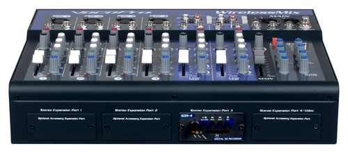 Vocopro WIRELESSMIX2 Karaoke Mixer With 2 Uhf Mic Sd