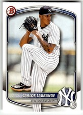 2025 Bowman Draft #BD-132 Carlos Lagrange New York Yankees Baseball