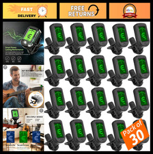 30 Pack Clip-On Guitar Tuners for Acoustic, E...