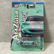 Hot Wheels 1991 Mazda MX-5 Miata AriZona Green Tea US Exclusive Silver Series