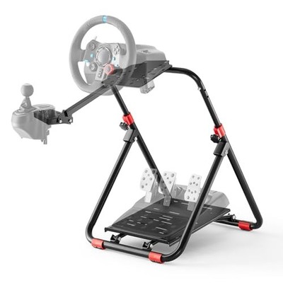 DIWANGUS Racing Wheel Stand Foldable Save Space Hand-Controlled Cockpit Angle