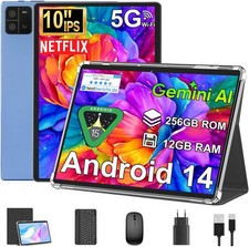 2025 Tablet 10.1 inch Gaming Tablet PC 12GB RAM 256GB ROM 8000mAh 1920 1200 GMS