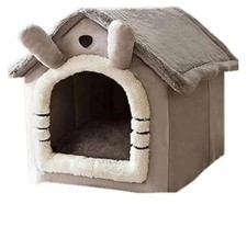 Warm Indoor Dog Kennel Cats Pets Home Washable Winter