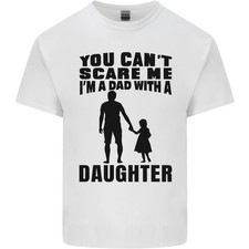 Camiseta de algodón ligero Papá con una hija divertida del día del padre para hombre