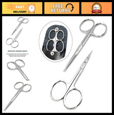 Pack of 2 Rounded Curved Tip Scissors for Beard, Eyebrow Baby Nail Care