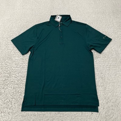 Bobby Jones Polo Shirt Men Medium Green Short Sleeve Performance Golf