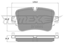 Bremsbelagsatz Scheibenbremse TOMEX Brakes TX 18-24 für AUDI VW TOUAREG CR7 RC8