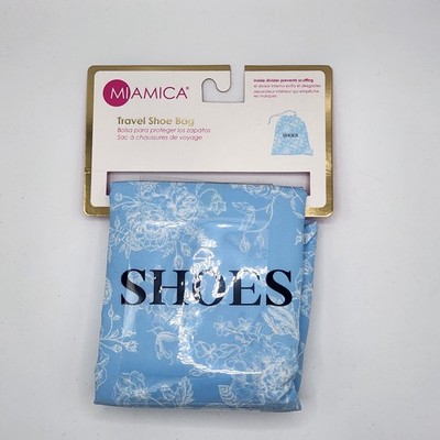 Miamica Shoe Bag, 12 x 15 Inch,  Separate Shoes From Cloths, Reusable