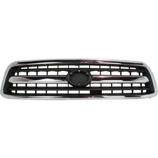 Grille For 2000-2002 Toyota Tundra Chrome Shell W Black Insert Plastic