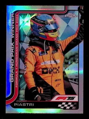 Oscar Piastri 2025 Topps Chrome Formula 1 Refractor #105 McLaren
