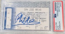 Phil Collins Signed 1979 Ticket PSA/DNA Gem Autograph Rare