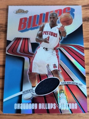 2003 04 Topps Finest Chauncey Billups Refractor Jersey /250