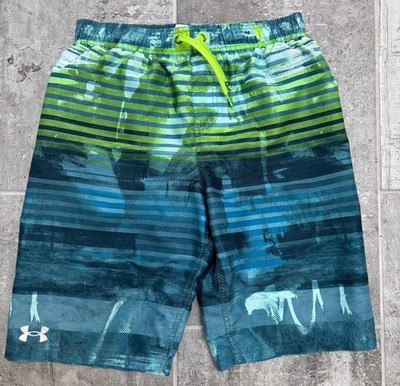 Under Armor ''Paint Washed'' Boys Swim Trunks/Suit Sz YXL (12) NEW