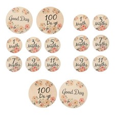 Simple Wooden Milestone Cards for Newborns, Photo Shoots,