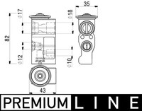 Mahle AVE 2 000P Expansionsventil, Klimaanlage FüR Renault,Smart