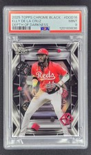 2025 Topps Chrome Black DEPTH OF DARKNESS Elly De La Cruz PSA 9 Case Hit 🔥