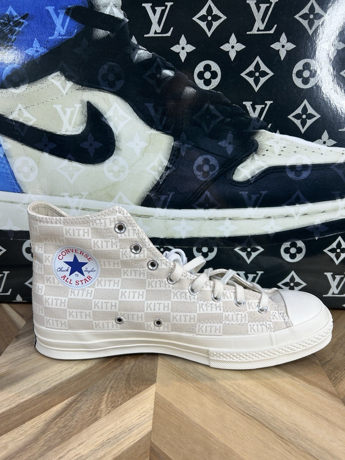 KITH x Converse Chuck 70 High Off White Monogram OG Size 11.5 Rare 2019