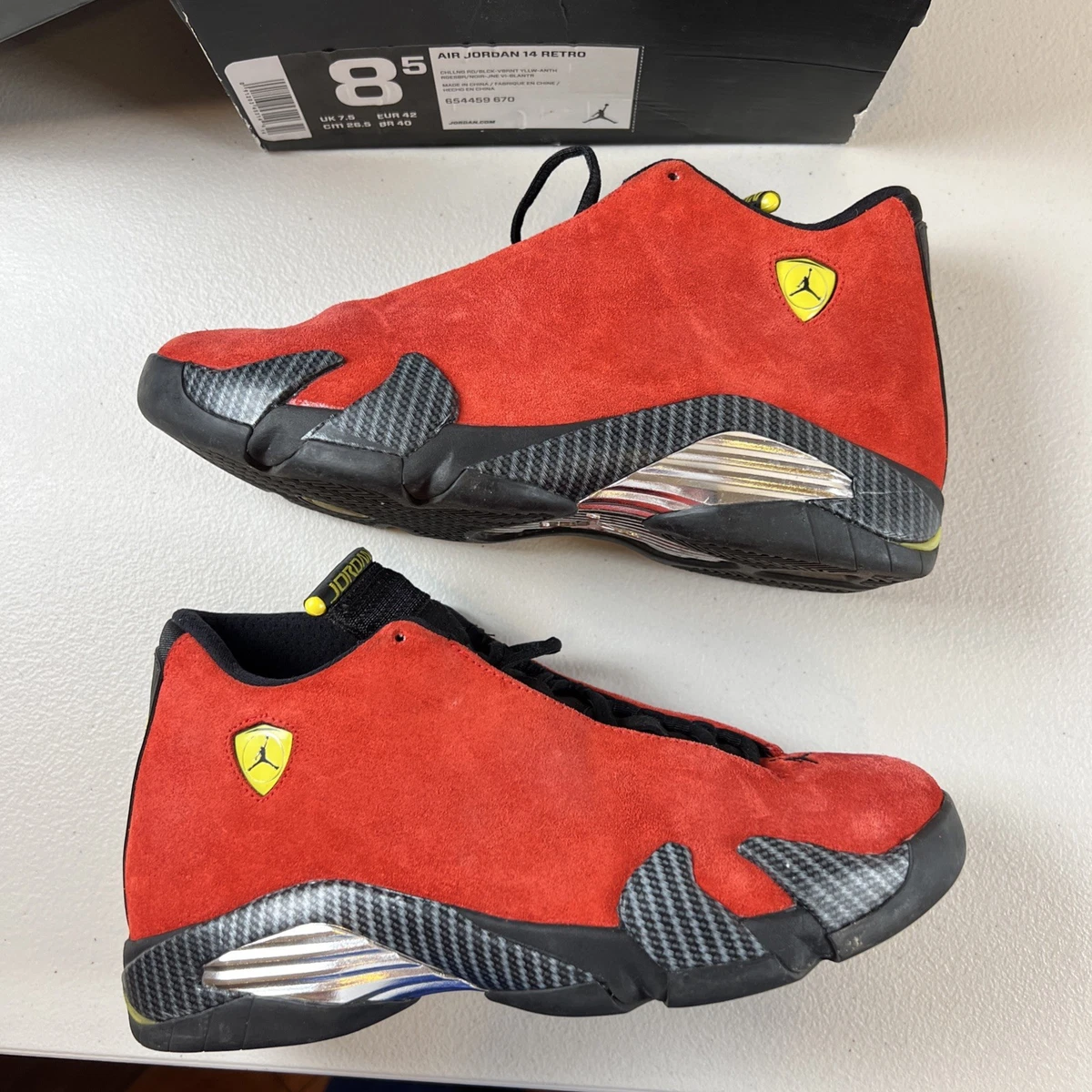 【未使用級】NIKE AIR JORDAN 14 FERRARI 28cm Air Jordan 14 «Ferrari» - Дата релиза, фото, где купить
