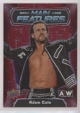 2022 Upper Deck AEW All Elite Wrestling Main Features Red 44/50 Adam Cole 0ss1