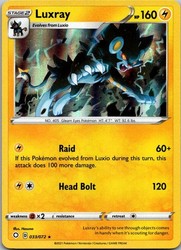 Luxray 062/192 Holo Rare Rebel Clash