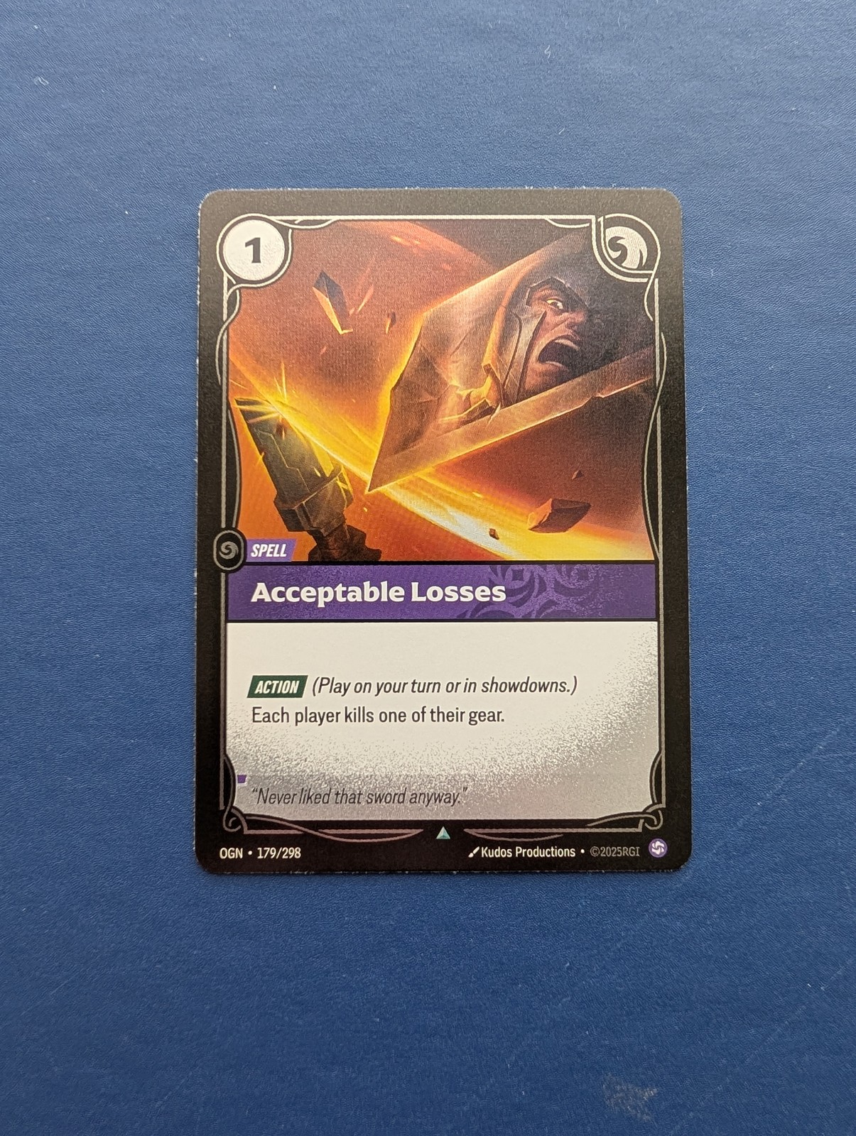 Riftbound Acceptable Losses: Origins FOIL #179 – MT