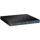 TRENDnet 52-Port Web Smart PoE+ Switch, 48 x Gigabit PoE+ Ports, 4 x Shared