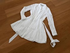 ZARA Kleid Blusenkleid 36 S weiß Ibiza Strand Urlaub Blogger weiss TOP noa Bluse
