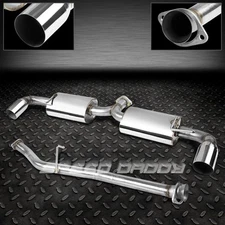 STAINLESS DUAL CAT BACK EXHAUST 3.5" TIP MUFFLER FOR 04-08 MAZDA RX-8 1.3 R2 N/R