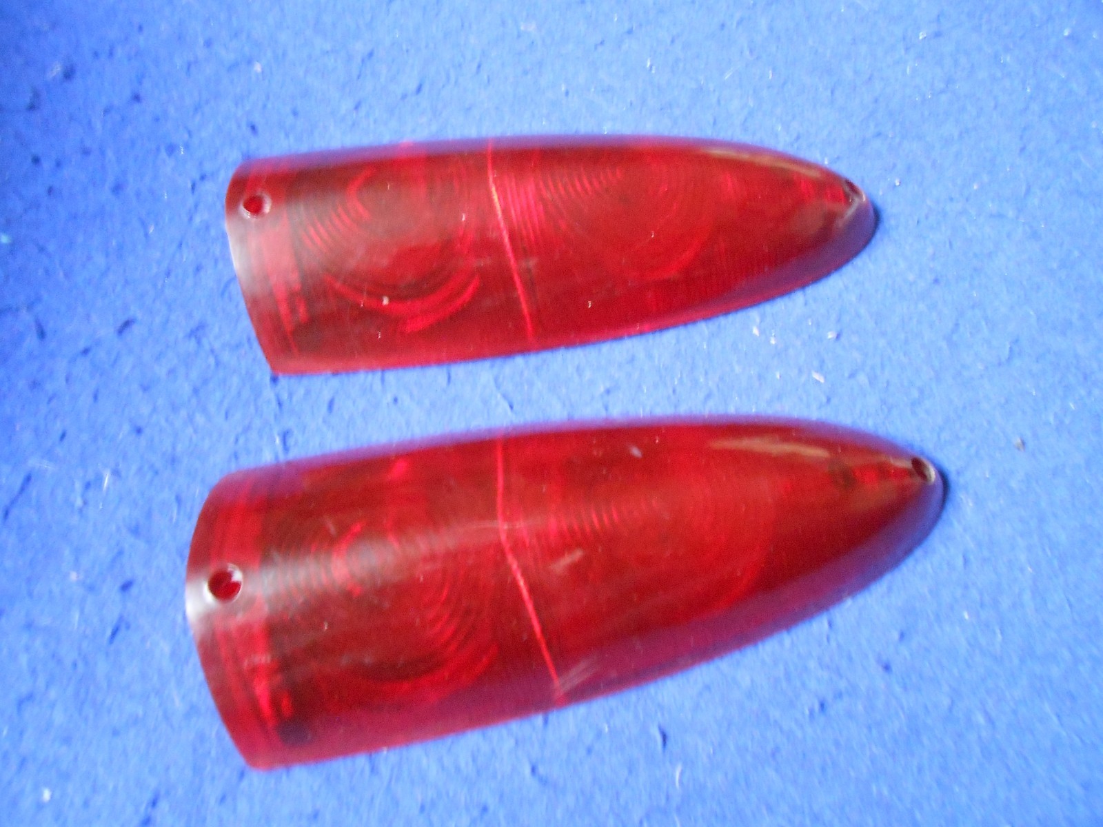 Original Carello Red Taillamp Lens Pair Ferrari 250GTE 12497718