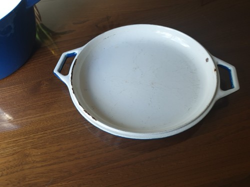 Medium Vintage Copco Blue Cast Iron Pot Casserole Saucepan & Lid, Denmark - Picture 7 of 9