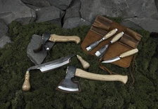 Premium Hand-Forged Wood Carving Tool Set | 7-Piece Set with Leather Roll