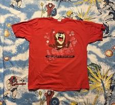VTG 1986 Taz Love Single Stitch T-shirt Tasmanian Devil Looney Tunes Cartoon XL