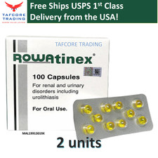 2 boxes Rowatinex 100 Capsules Renal  Urinary Disorder Free Ships from the USA