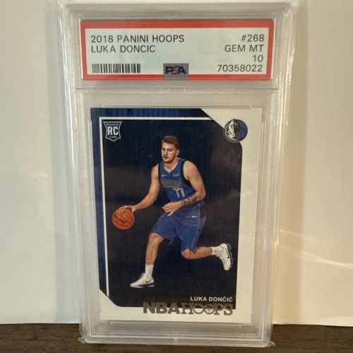 2018-19 Panini NBA Hoops Luka Doncic Rookie RC #268 PSA 10 GEM MINT