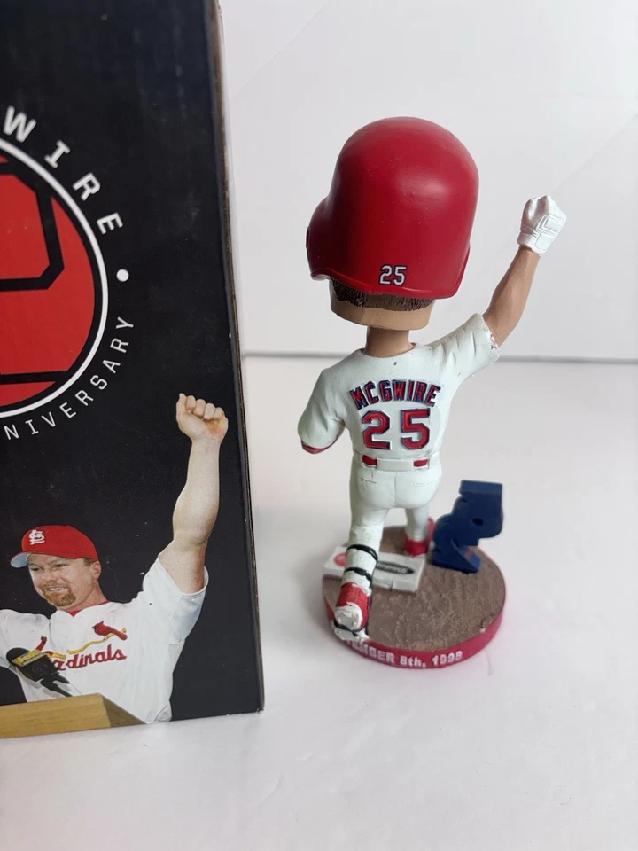 НОВЫЙ Mark McGwire 20th Ann. St Louis Cardinals 62-й HR качающаяся голова с Бесплатная доставка - Изображение 4 из 4