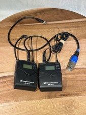 Sennheiser EW 100 G3 Wireless Mic Set SK100  EK100 G Band 566-608 MHz   Tested